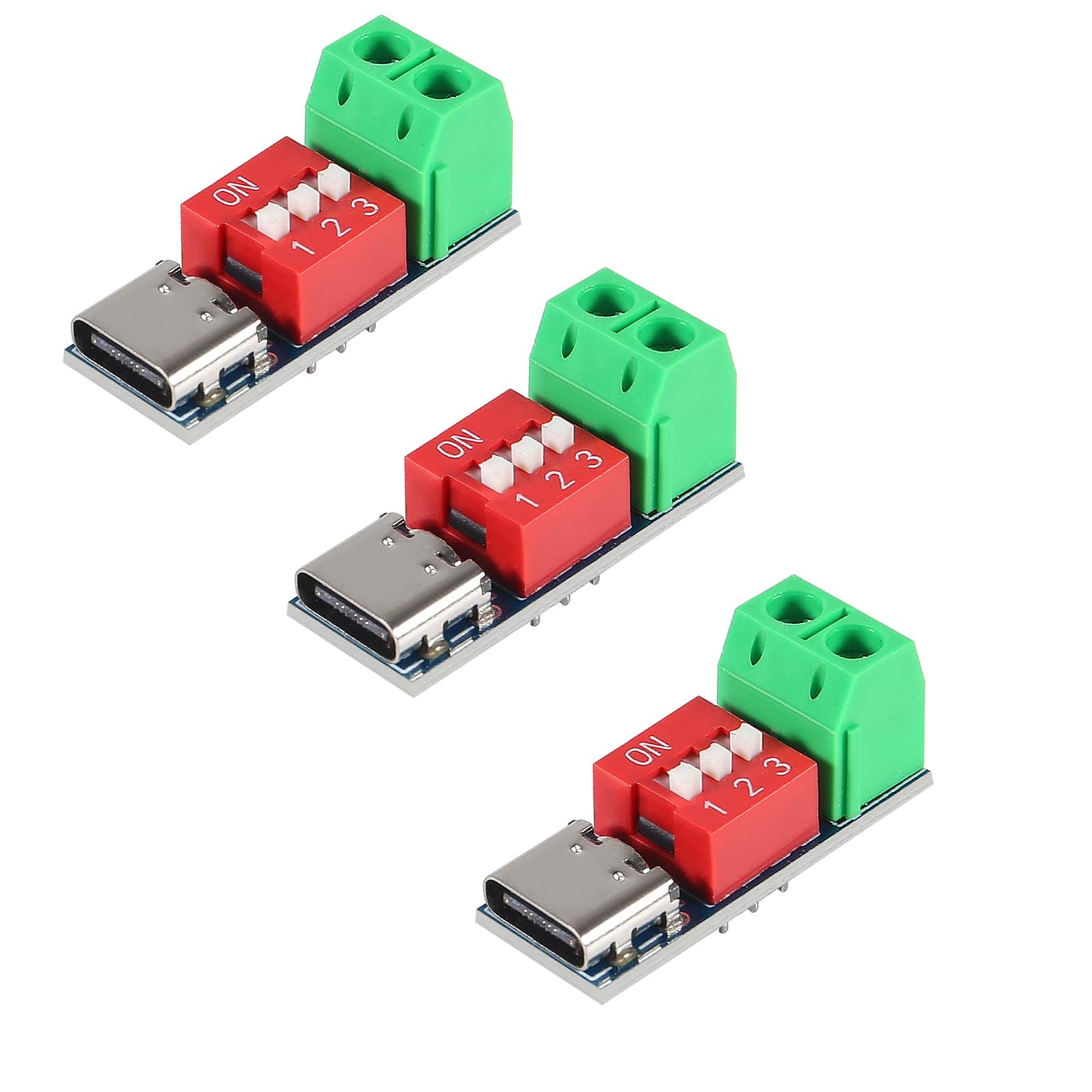 AITRIP 3PCS USB-C PD Trigger Board Module PD/QC Decoy Fast Charge 3 PCS