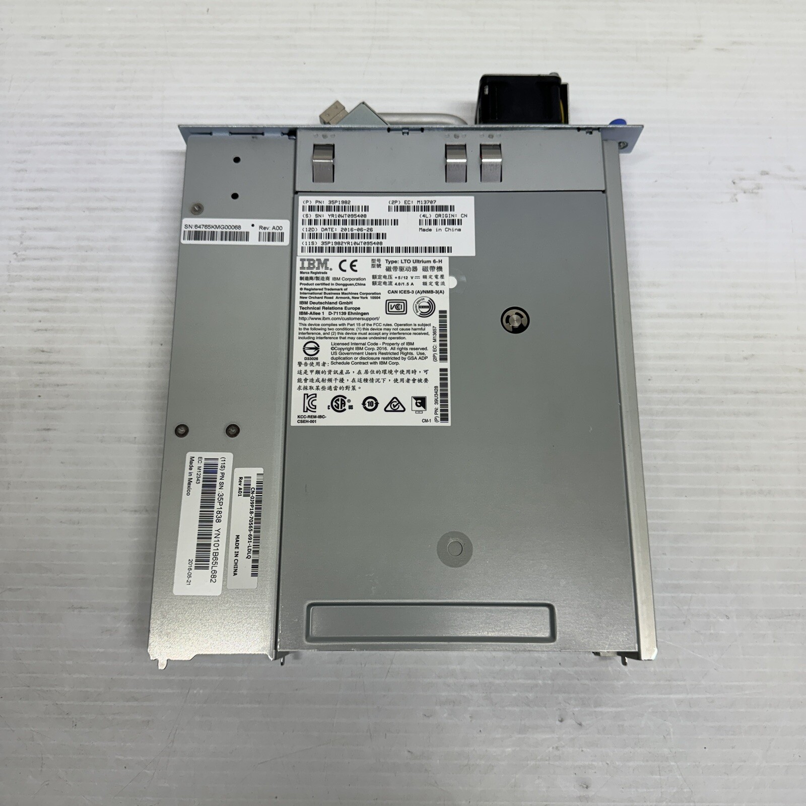Dell IBM LTO Ultrium 6-H LTO6 Tape Drive J9P18 for TL2000 TL4000
