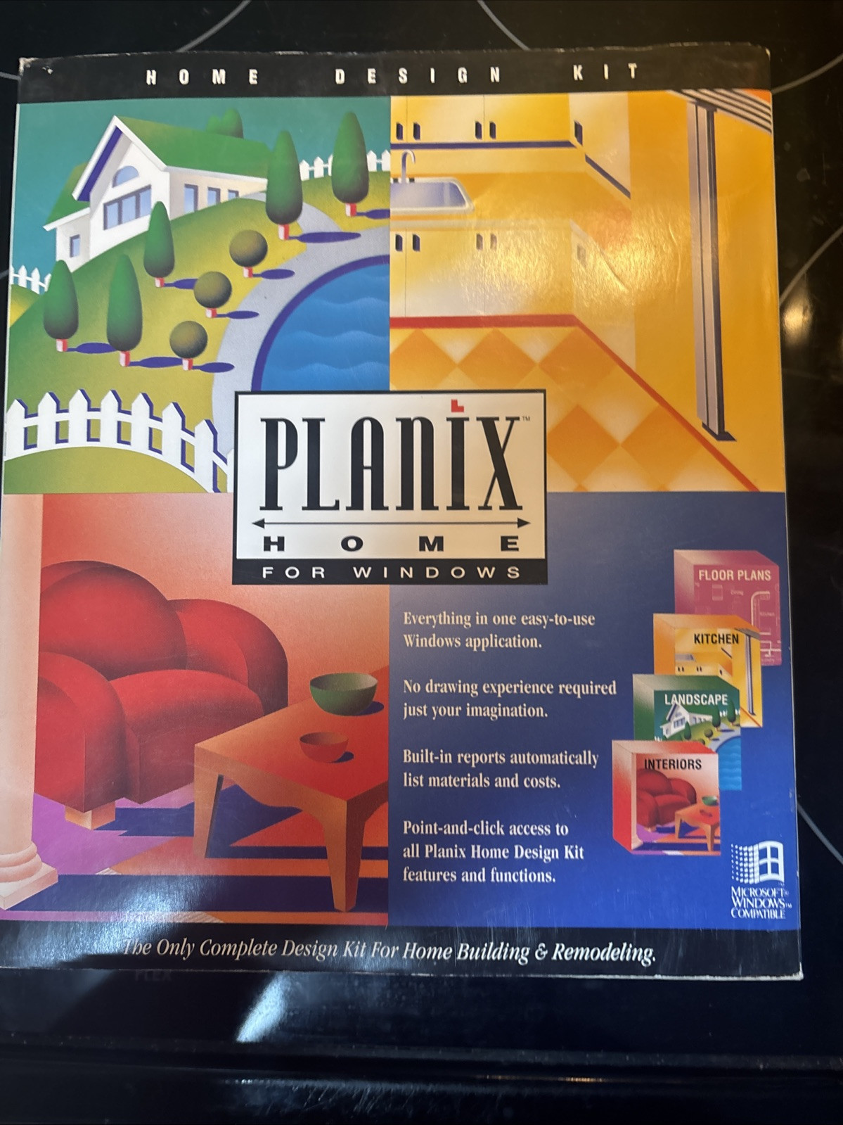 Planix Home for Windows Home Design Kit Compatible Floppy Disk VTG 1993