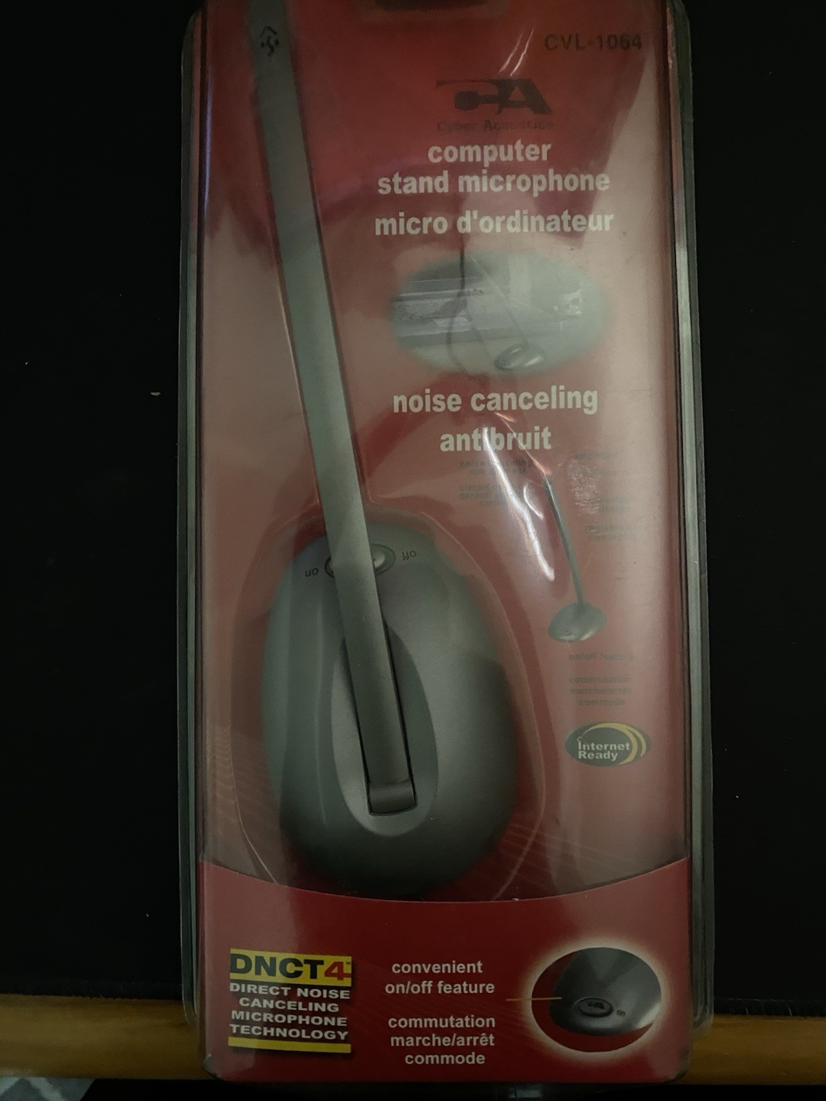 Cyber Acoustics CVL-1064 Classic Unidirectional Desktop Microphone