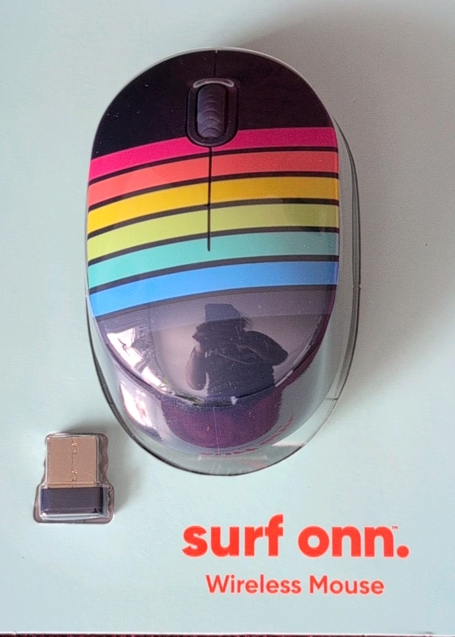 ONN Surf Onn Wireless Mouse Multicolor USB Nano Receiver 5 Buttons Adjustable D…
