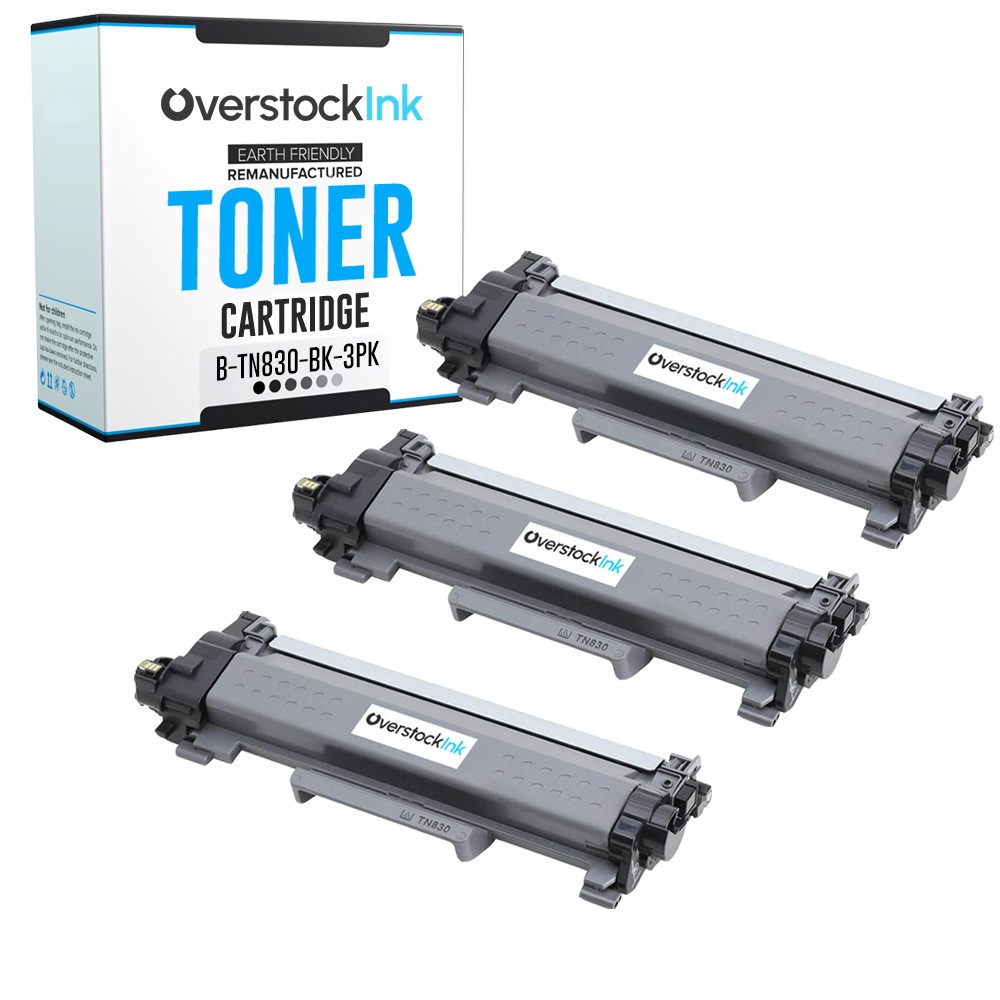 3Pack Compatible OSI TN-830 Toner Cartridge fits Brother HL-L2465DW L2467DW
