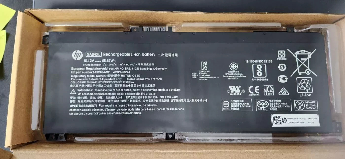 Genuine OEM SA04XL Battery for HP ENVY X360 SA04055XL HSTNN-OB1G  HSTNN-OB1F NEW