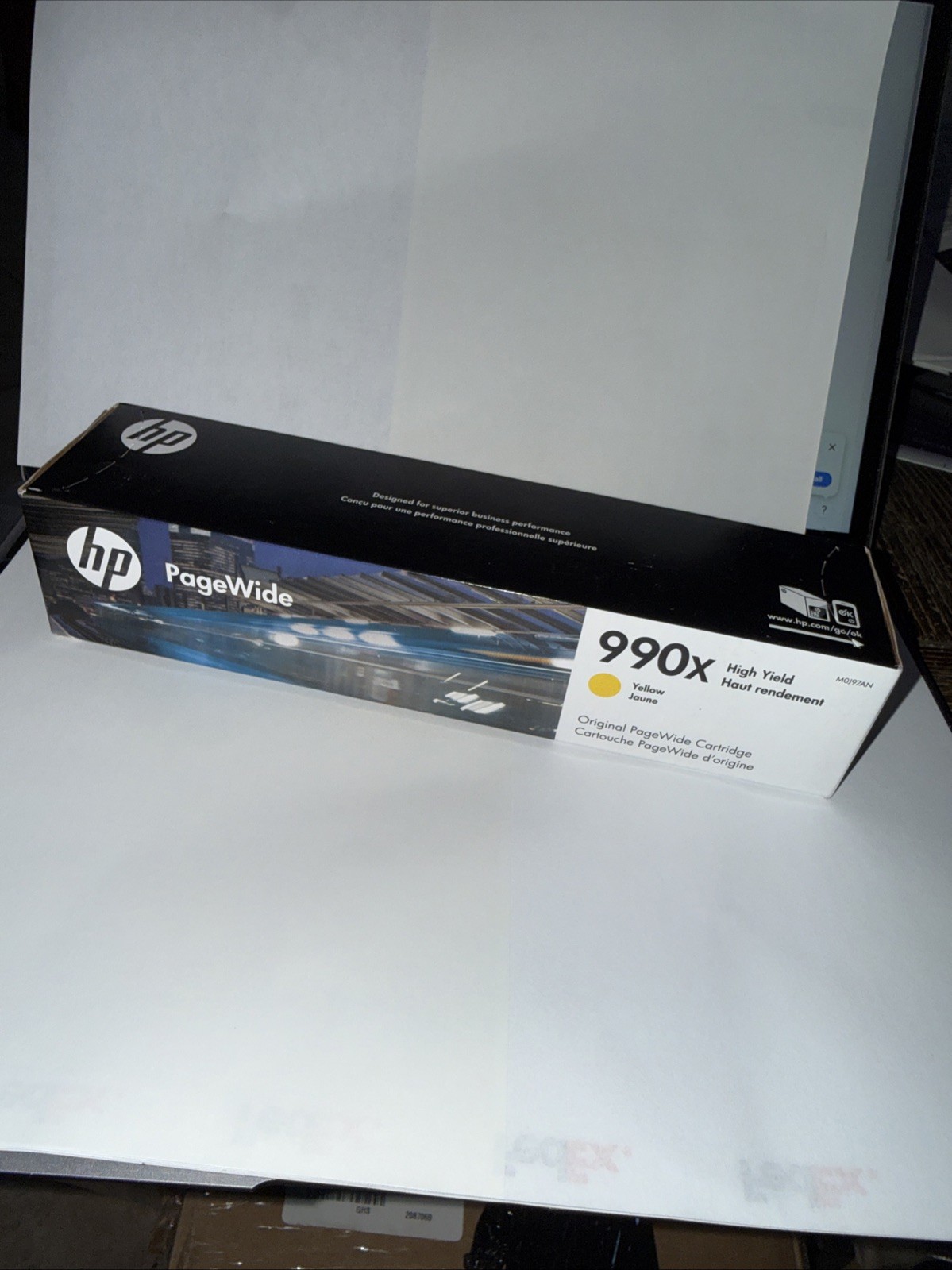 HP 990X High Yield Yellow Original PageWide Pro Cartridge M0J97AN  750 772 777
