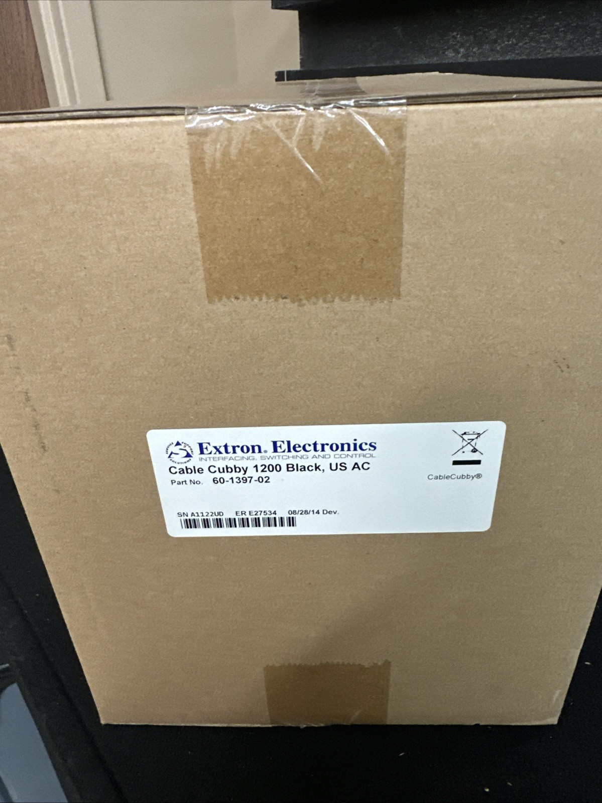 Extron Cable Cubby 1200 BLACK, US AC 60-1397-02 Sealed Box New