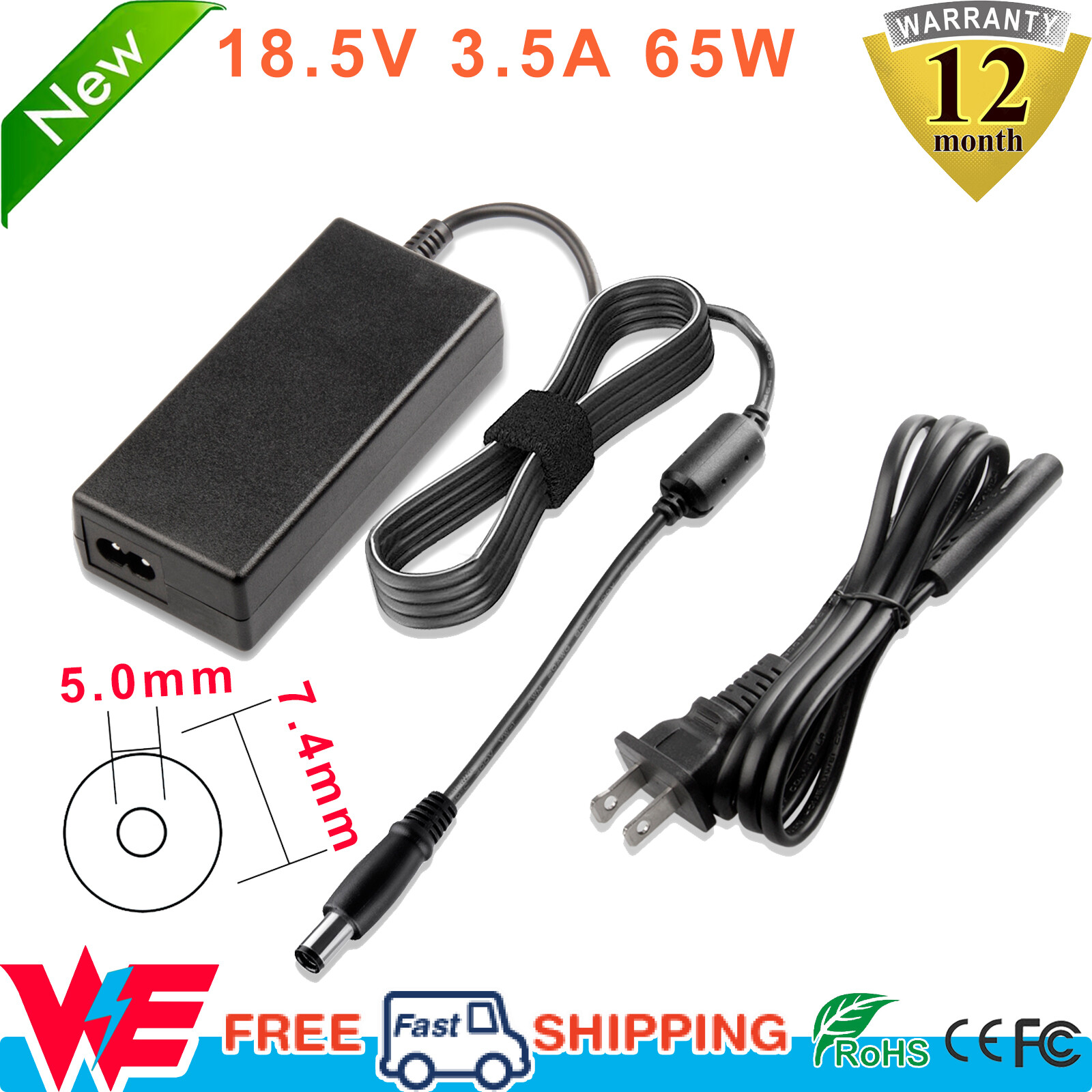 For HP 2000 Series Laptop Notebook Desktop AC Adapter Power Cord Battery Charger