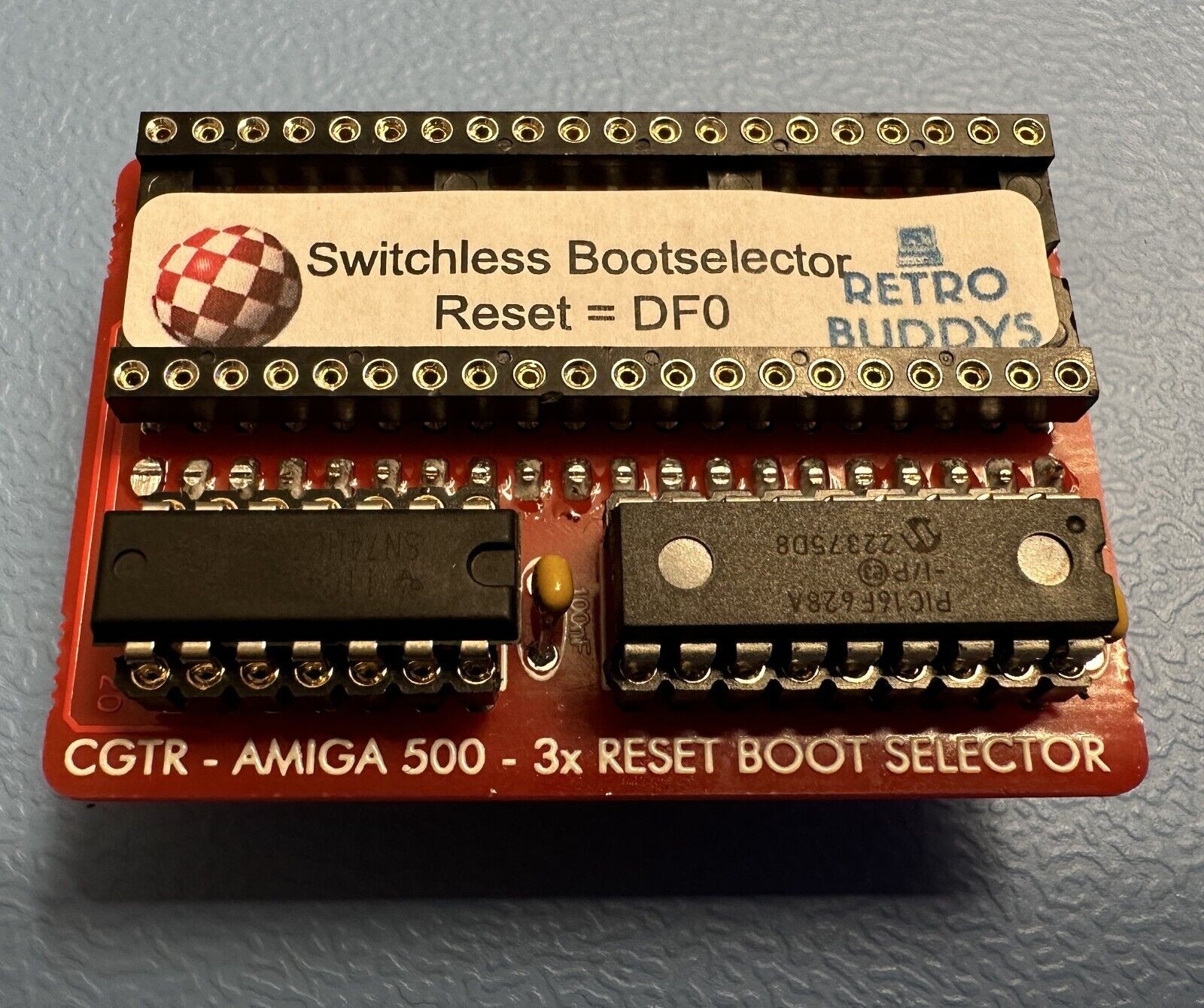 Amiga boot selector DF0 / DF1 without switch DF0 Version