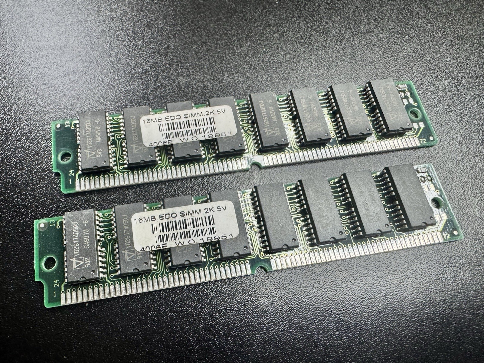 🏆 32MB (2x 16MB) EDO SIMM RAM 72-Pin Memory Module Pair 2K 5V Vintage Retro PC