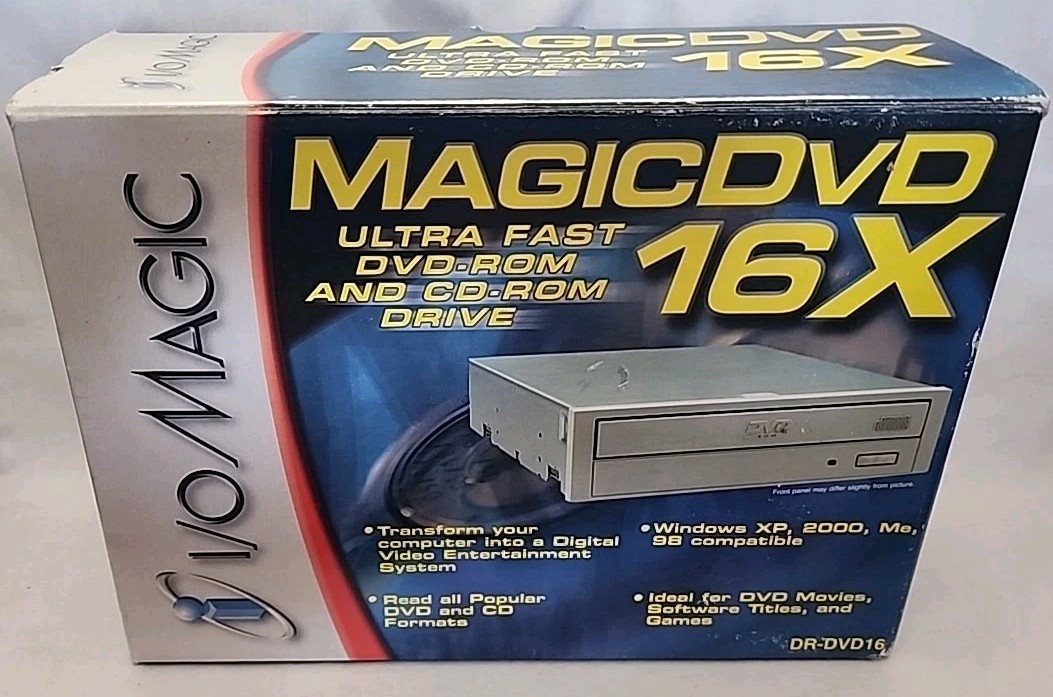 I/O Magicdvd Dvd-rom CD-ROM Drive 16x DR-DVD16 Internal Black