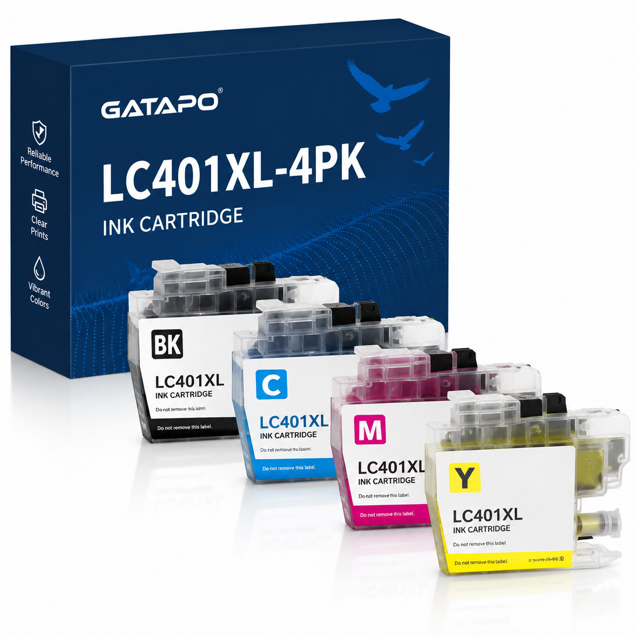 LC401XL-4PK Ink Cartridges for  MFC-J1010DW MFC-J1012DW MFC-J1170DW
