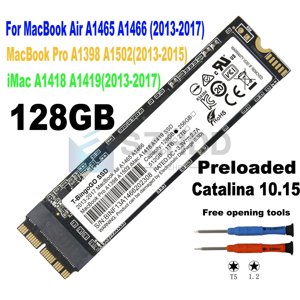 New 128GB 256GB 512GB 1TB SSD 2013-2017 MacBook Air A1465 A1466 MBP A1502 A1398
