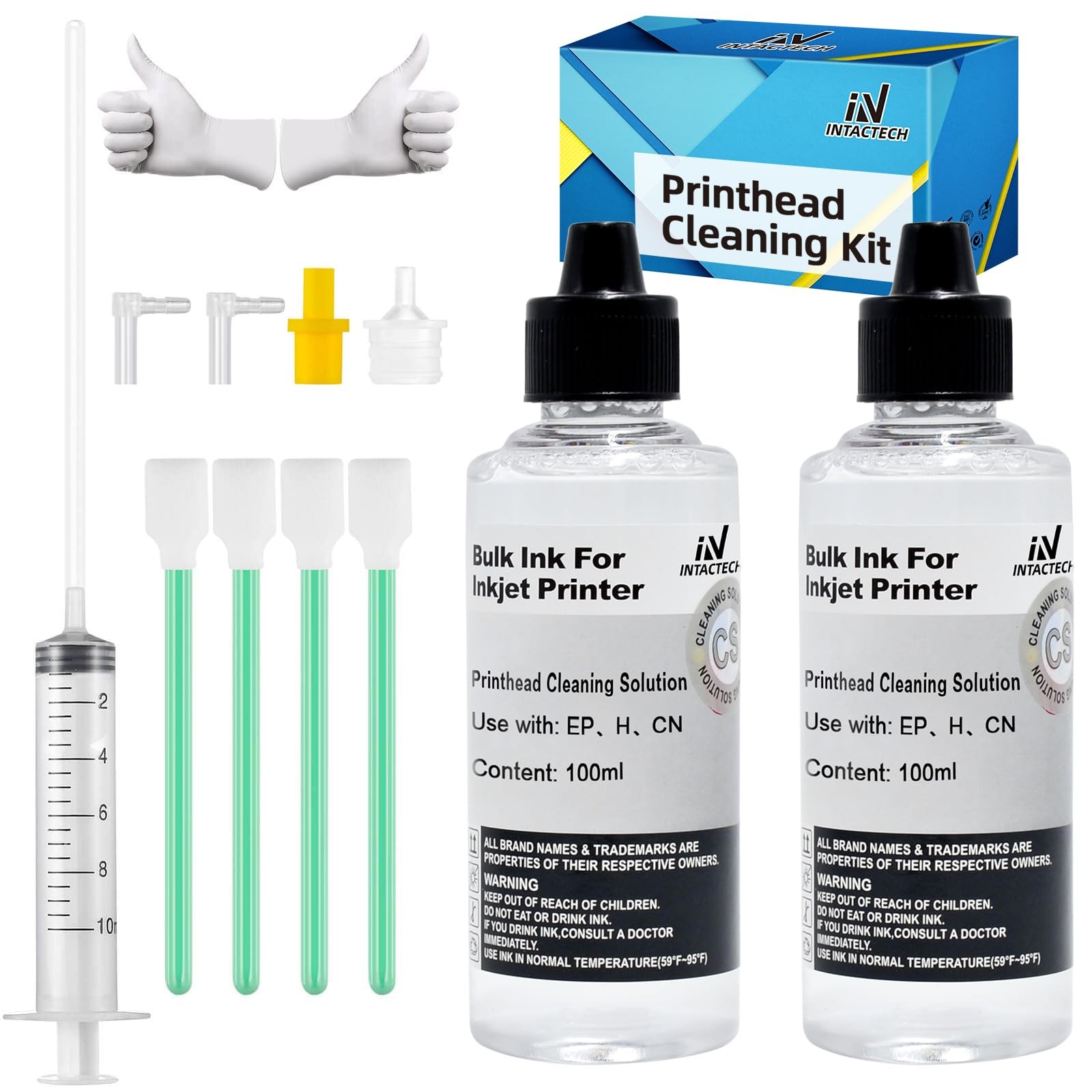 Printhead Cleaning Kit for Epson Canon HP Brother, 2 X 100ml