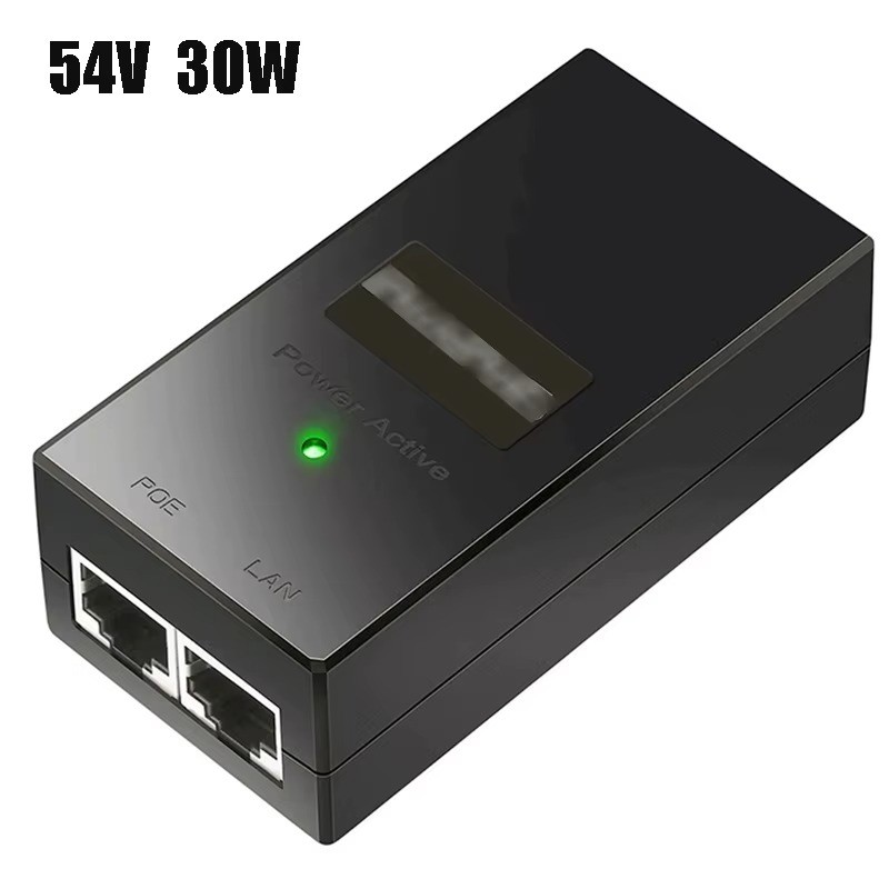 PLUSPOE Gigabit PoE+ Injector 30W 60W 90W 802.3af/at/bt Adapter 48V