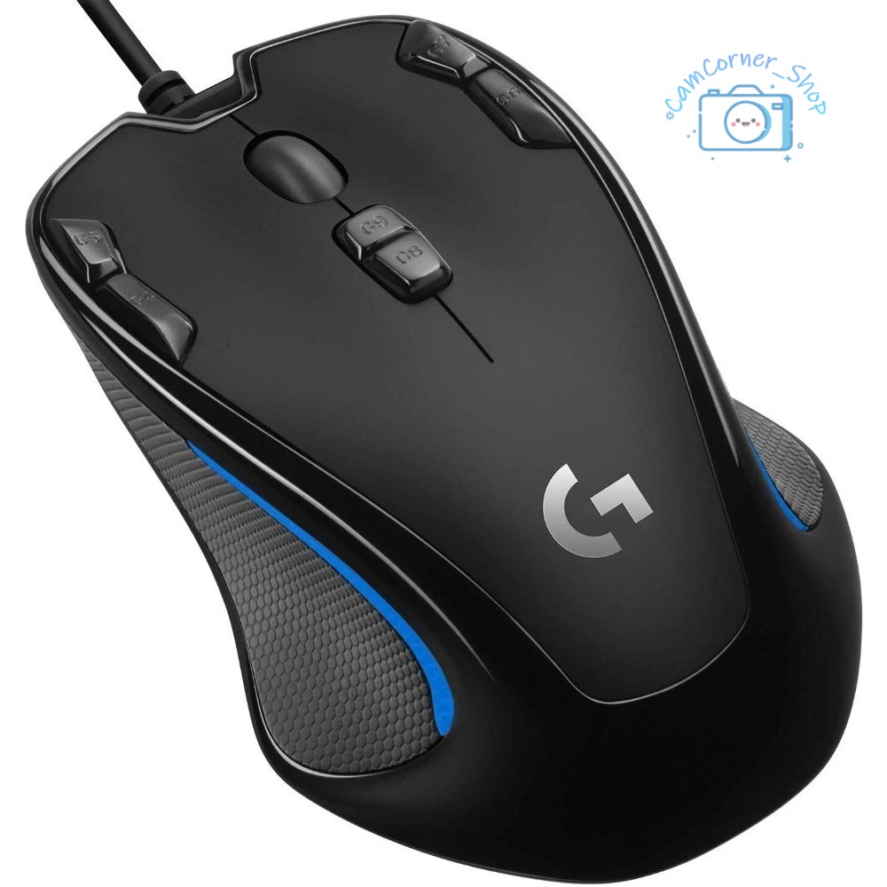 Logitech G300s Gaming Mouse Wired Black 2500 DPI 9 Buttons PC Gamer Laptop