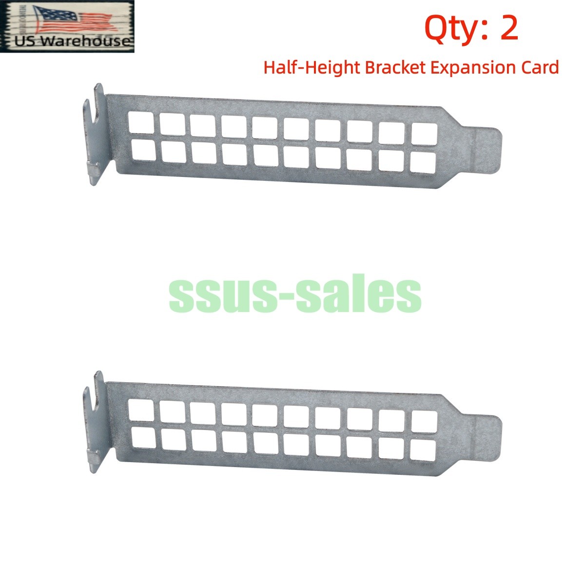 2PCS Half Height Bracket Card Fit For Dell Optiplex SFF Desktop Chassis F732D