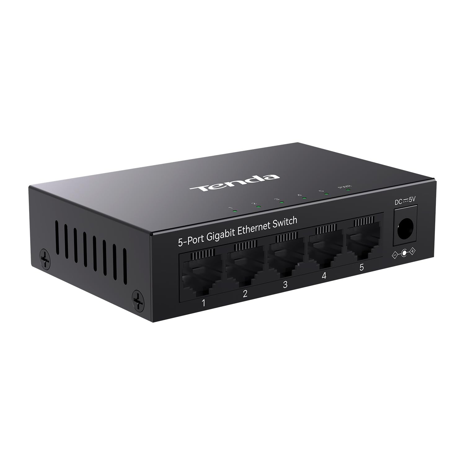 Tenda 5 Port Gigabit Switch, Unmanaged Desktop Network Switch, Ethernet Splitter