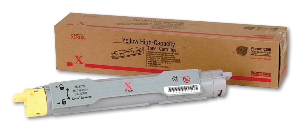 Brand New Genuine Xerox 106R00674 (Phaser 6250) Yellow Toner Cartridge
