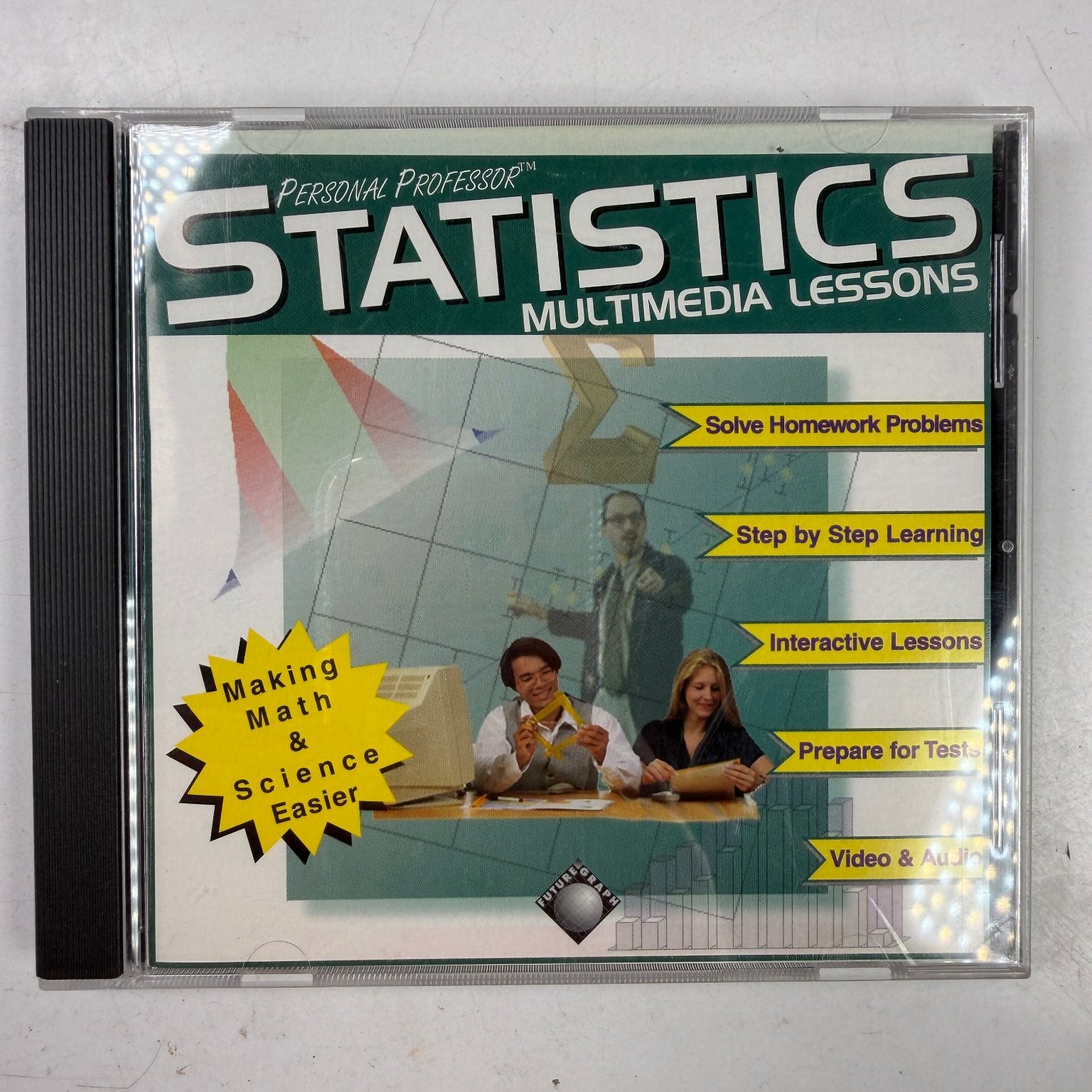 Personal Professor Statistics Multimedia Lessons CD-ROM Windows 3.x 95