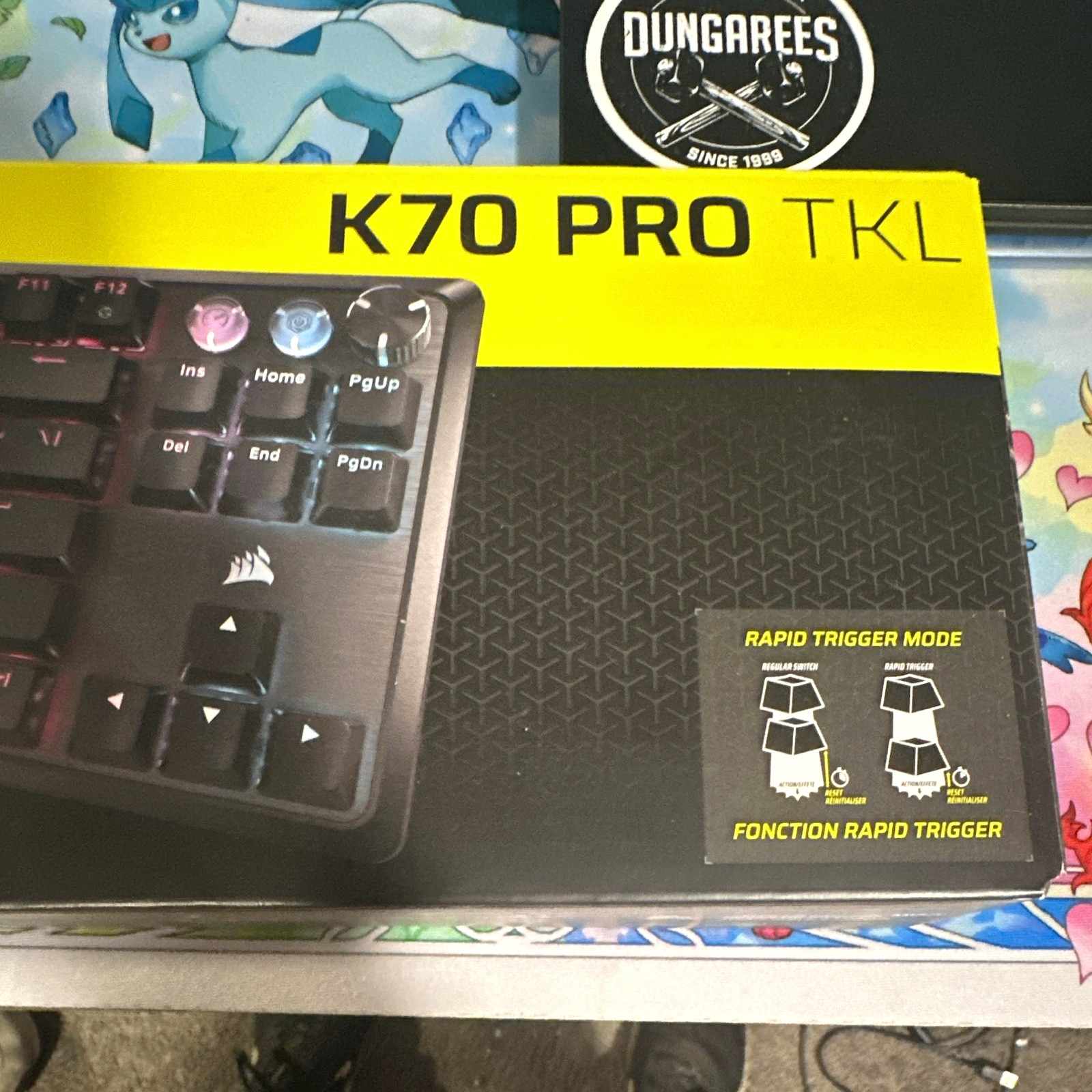 Corsair K70 PRO TKL Mechanical Wired Keyboard Rapid Trigger, Black, Eng QWERTY