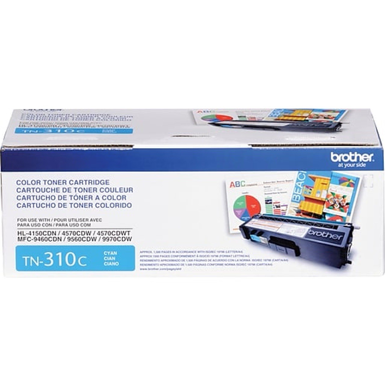 Brother Genuine TN-310C Open box, seal on cartridge Cyan Toner Cartridge