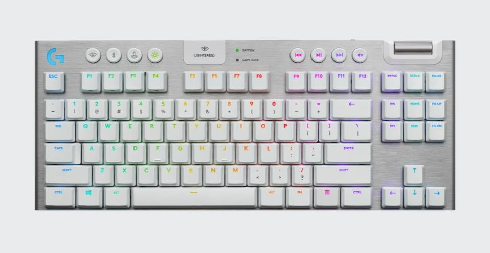 Logitech G915 TKL White Bluetooth Wireless Keyboard GL Tactile - Keyboard Only