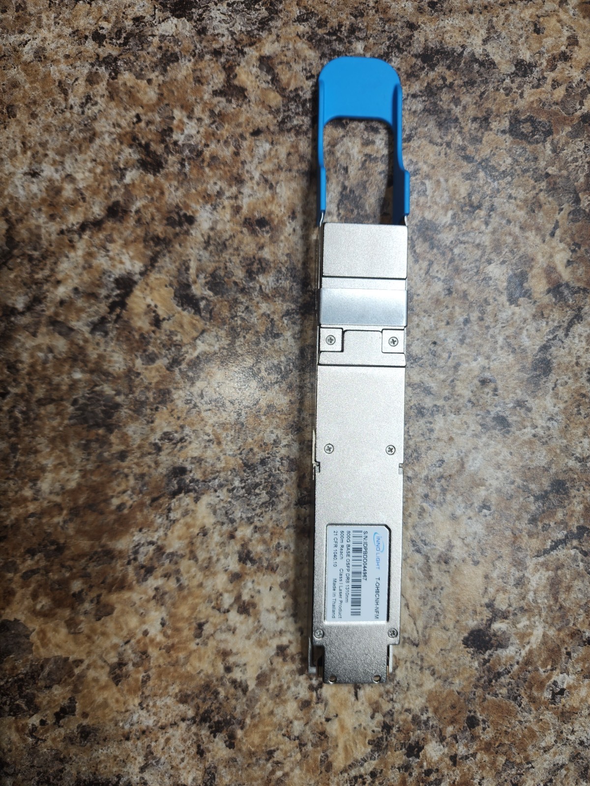 InnoLight 800G OSFP DR8 Transceiver Module – 1310nm, 500m Reach, Class 1 Laser.