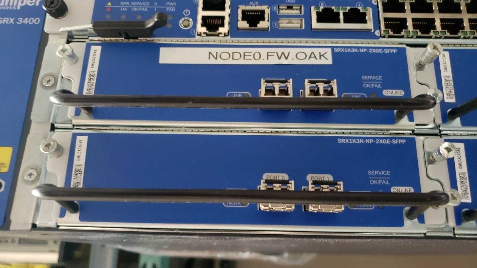 JUNIPER SRX1K3K-NP-2XGE-SFPP Network Processing I/O Card Module SRX3400 SRX3600
