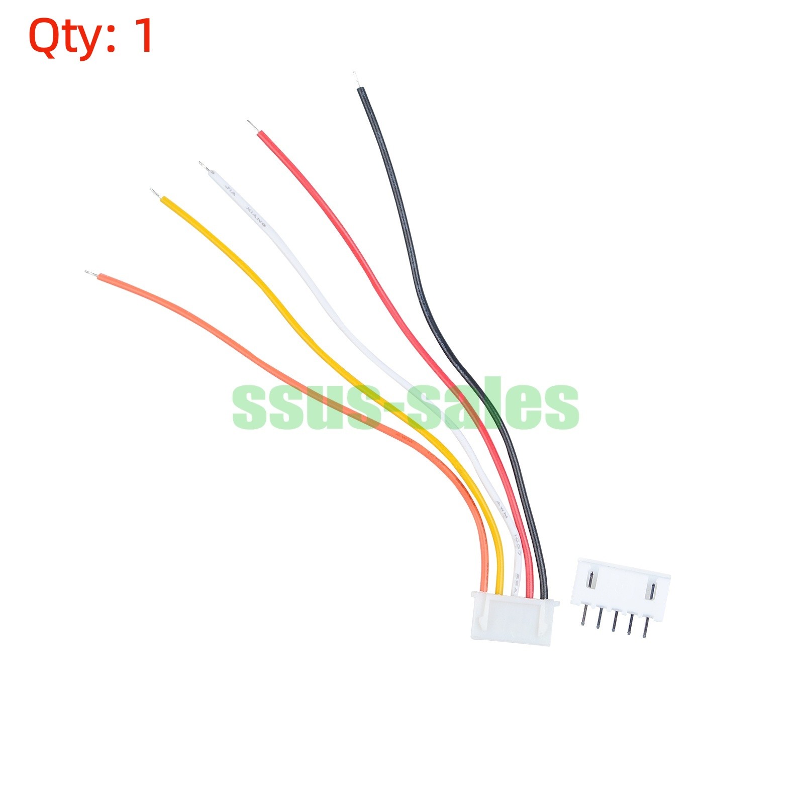 JST XH 2.54mm 5Pin Male Female Extension Cable 10CM Solderless Female Connector