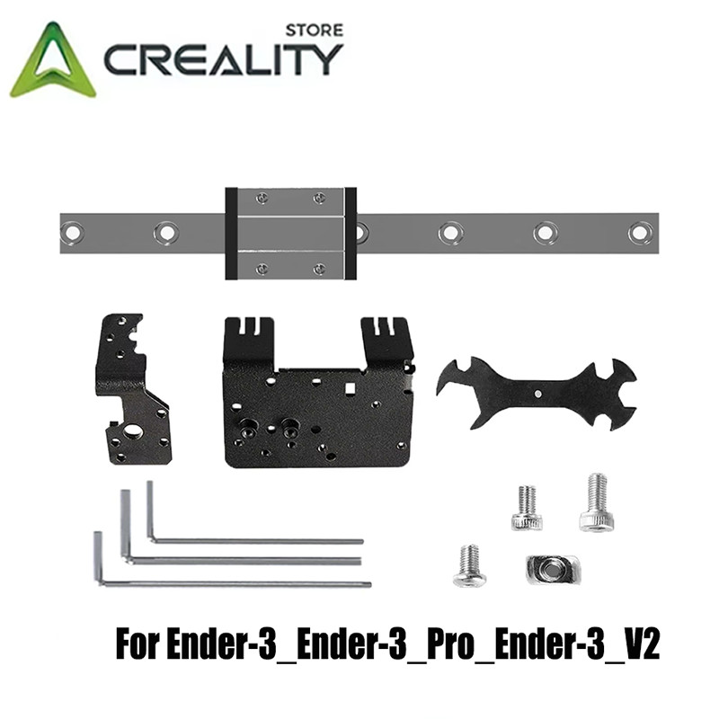 Creality Ender 3 Linear Rail Kit X-axis Rail Guide 12.6" Length + Mount Bracket