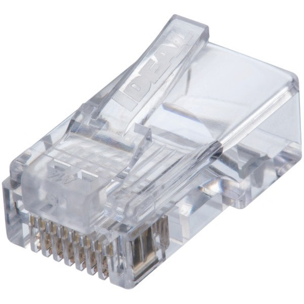 Ideal 85-371 Cat-5e Feed-Thru RJ45 Modular Plugs, 50-Pack