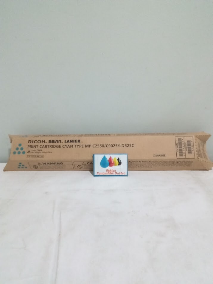 Genuine Ricoh 841281 Cyan Toner Cartridge Ricoh Aficio MP C2550