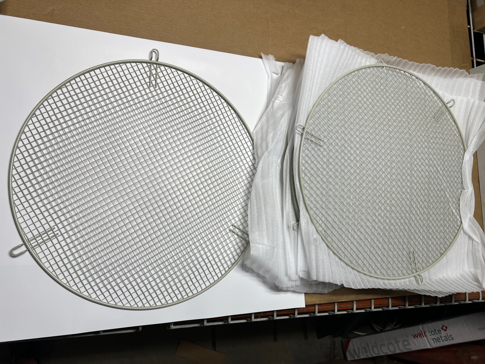 10x Pack Lot EBMpapst 18" Fan Intake Wire Mesh Finger Guards V2 Fan 560