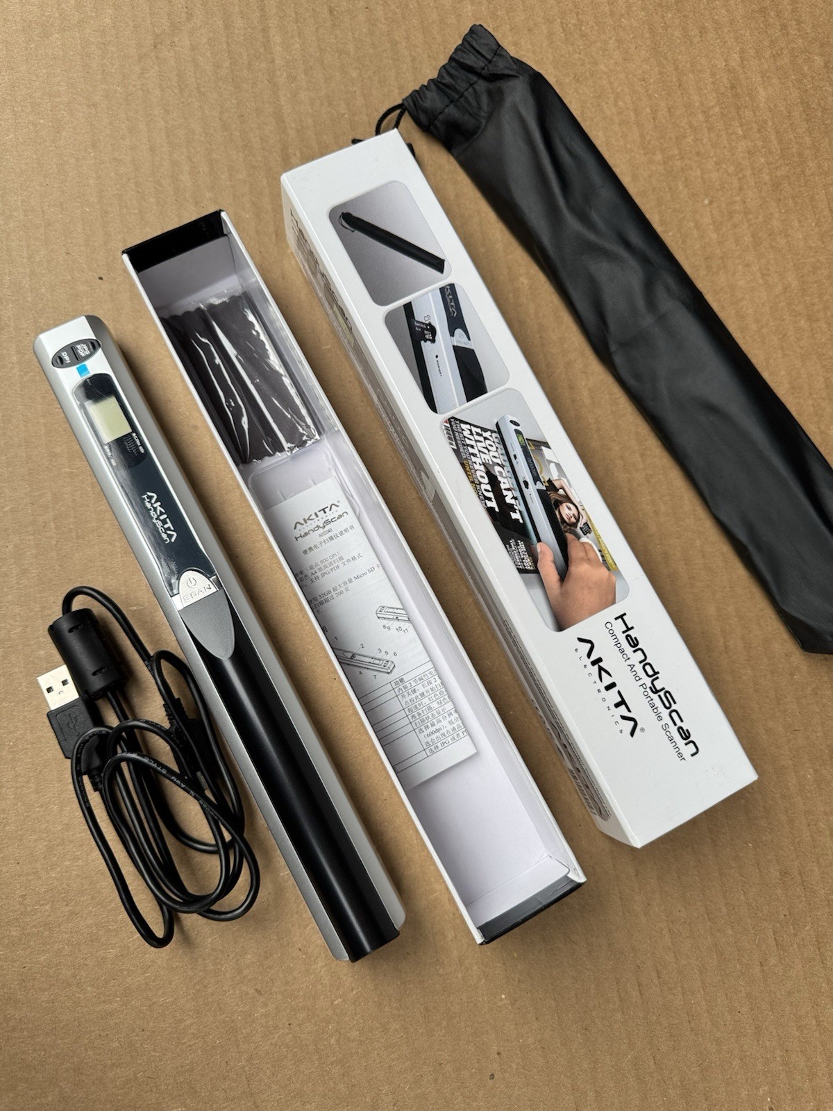 Akita HandyScan Compact and Portable Scanner New Open Box