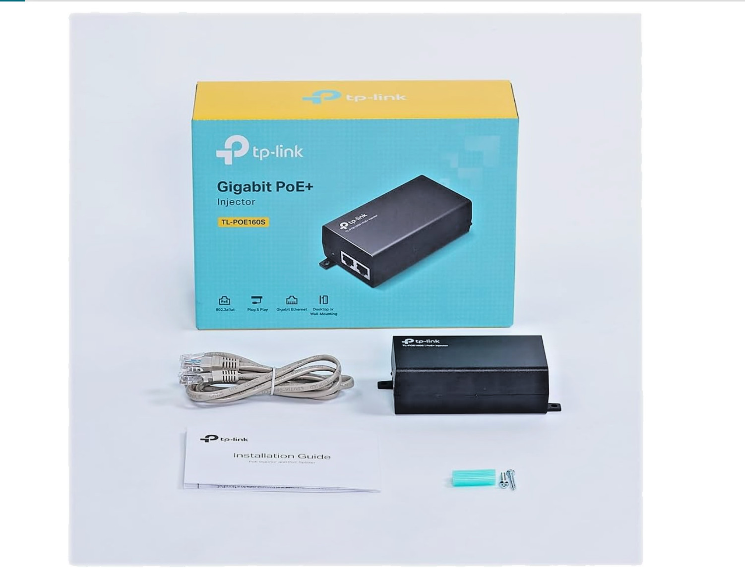 TP-LINK TL-POE160s Gigabit PoE+ Injector BNIB SEALED 