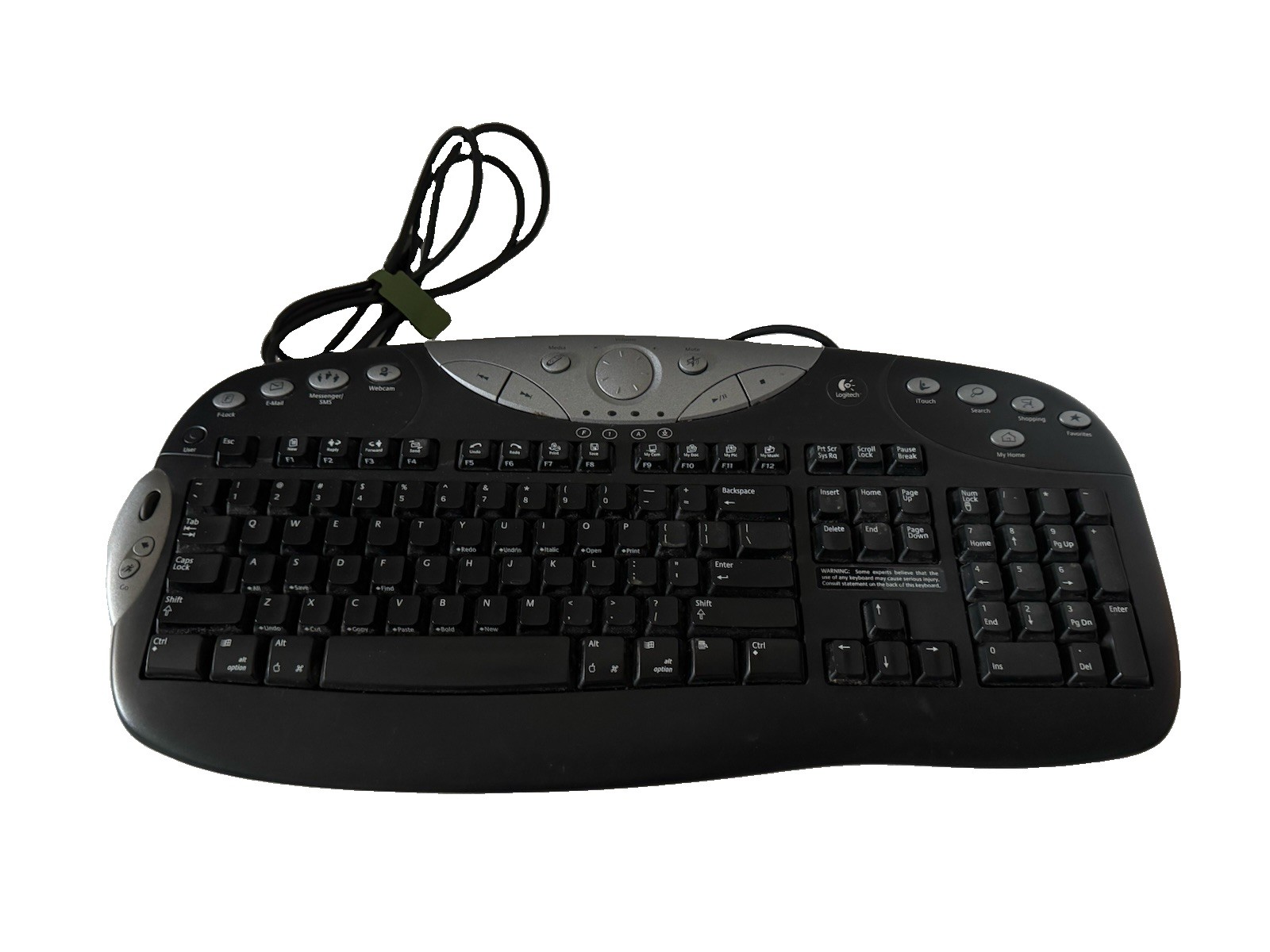 Logitech Elite USB Wired Keyboard Y-BF38 Multimedia Internet Keyboard Tested