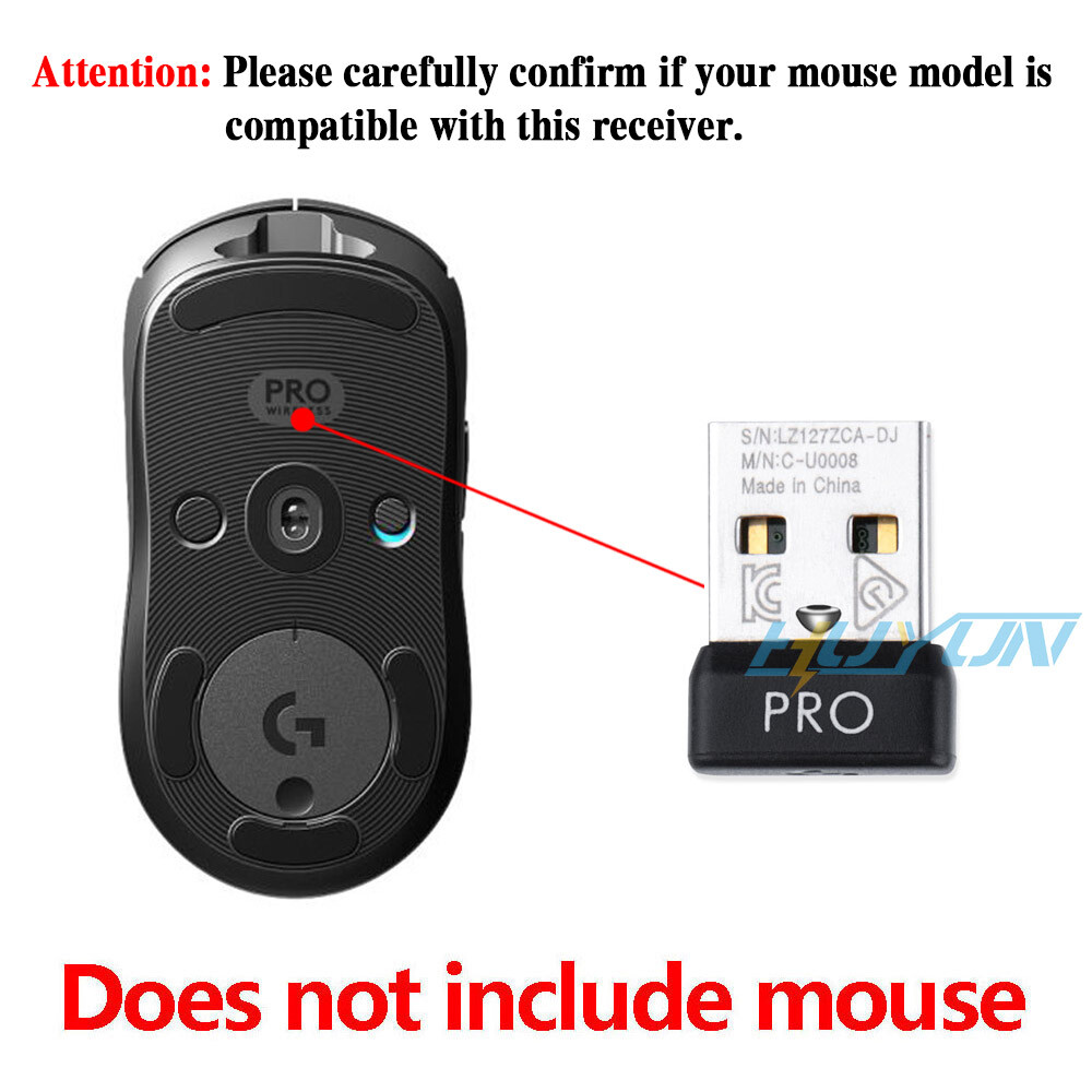 USB Receier Dongle Adapter for Logitech G PRO Wireless GPW Gaming Mouse US Stock
