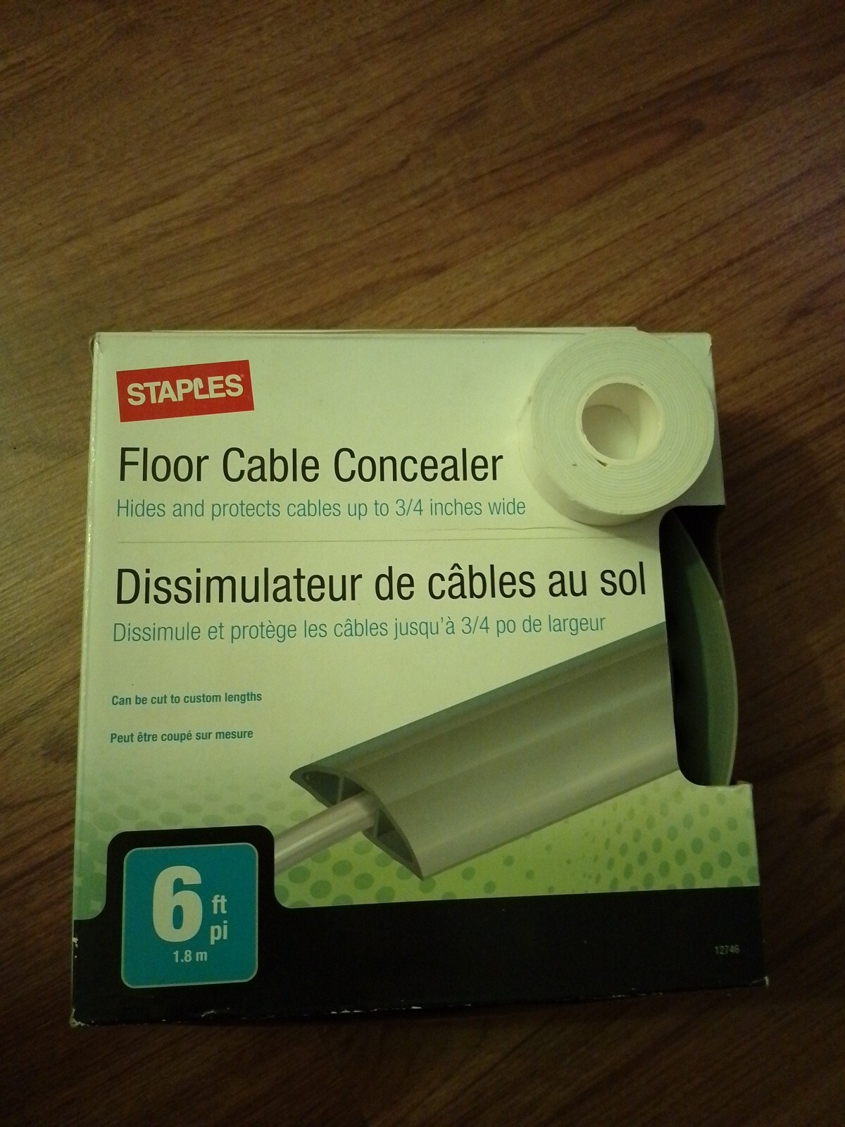 STAPLES 6' FLOOR CABLE CONCEALER  , New 