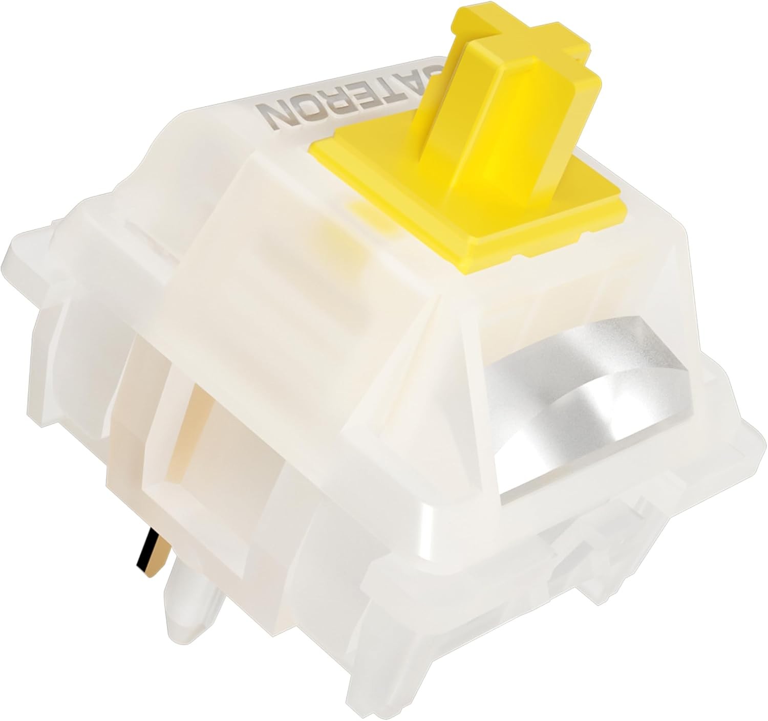 GATERON Milky Yellow Pro V3 Keyboard Switches Pre-lubed Linear 5 pin for All ...