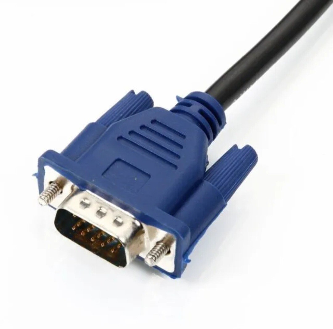 SVGA/VGA Monitor Male to Male Extension Cable, 6ft - (Blue) - Lot of 10X
