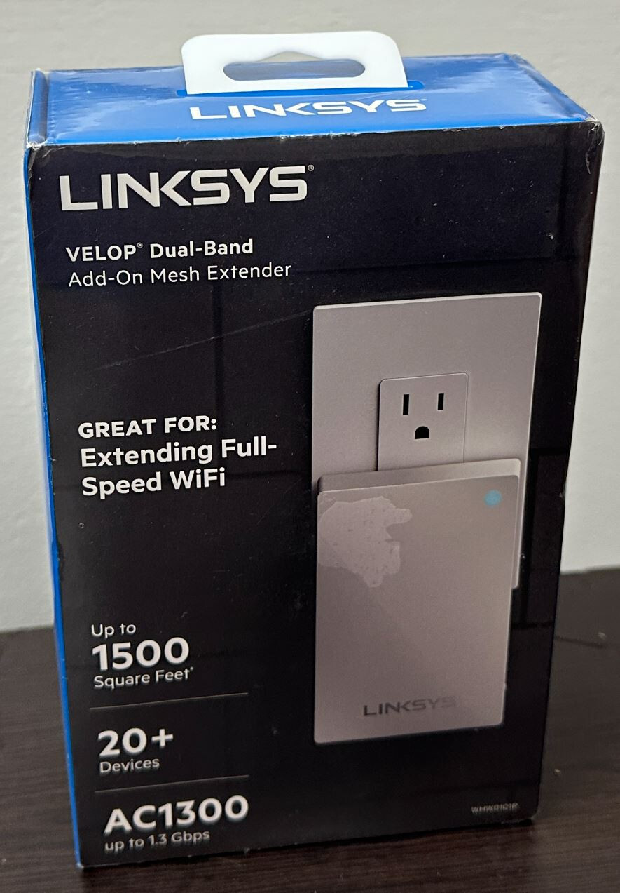 Linksys Velop AC1300  Extender WHW0101P - Brand New, Shrink Wrapped