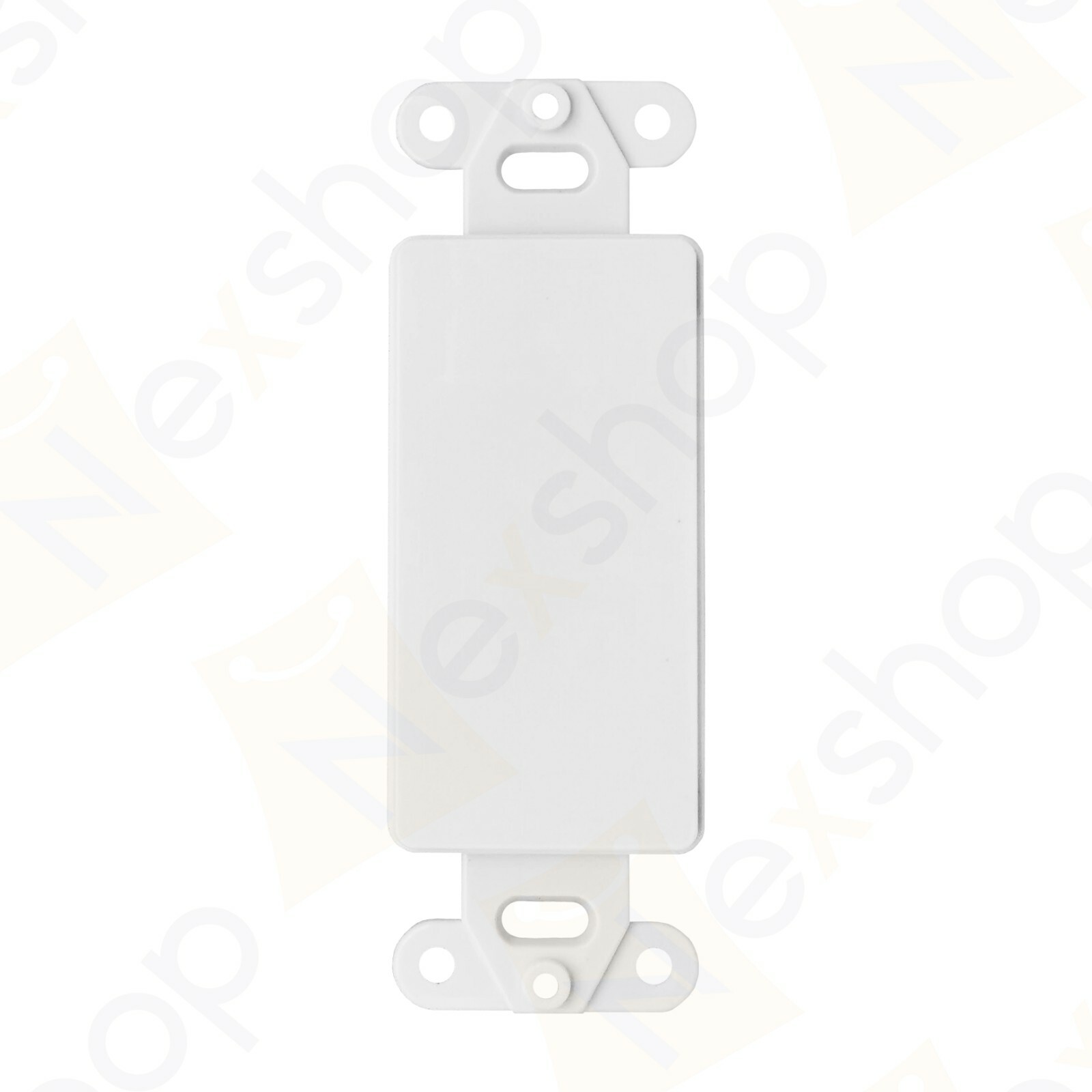 Nex Decora RJ45 Network Keystone Wall Plate Insert - 0 1 2 3 4 6 Port