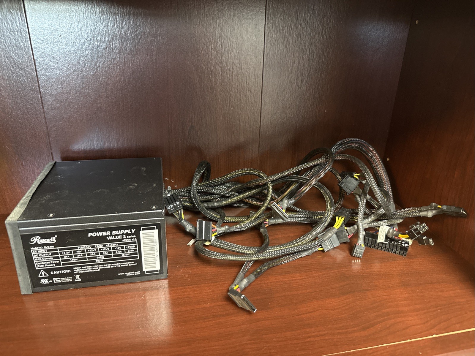  Rosewill RV2-700 700W ATX12V v2.3 EPS 12V Power Supply
