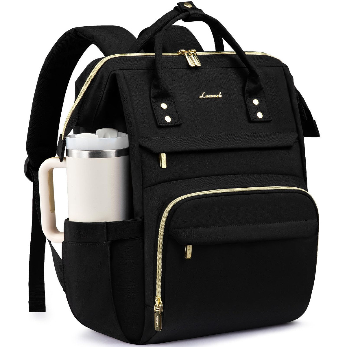 Lovevook Laptop Backpack For Women Giant Tumbler Holder Pocket15.6 Inch