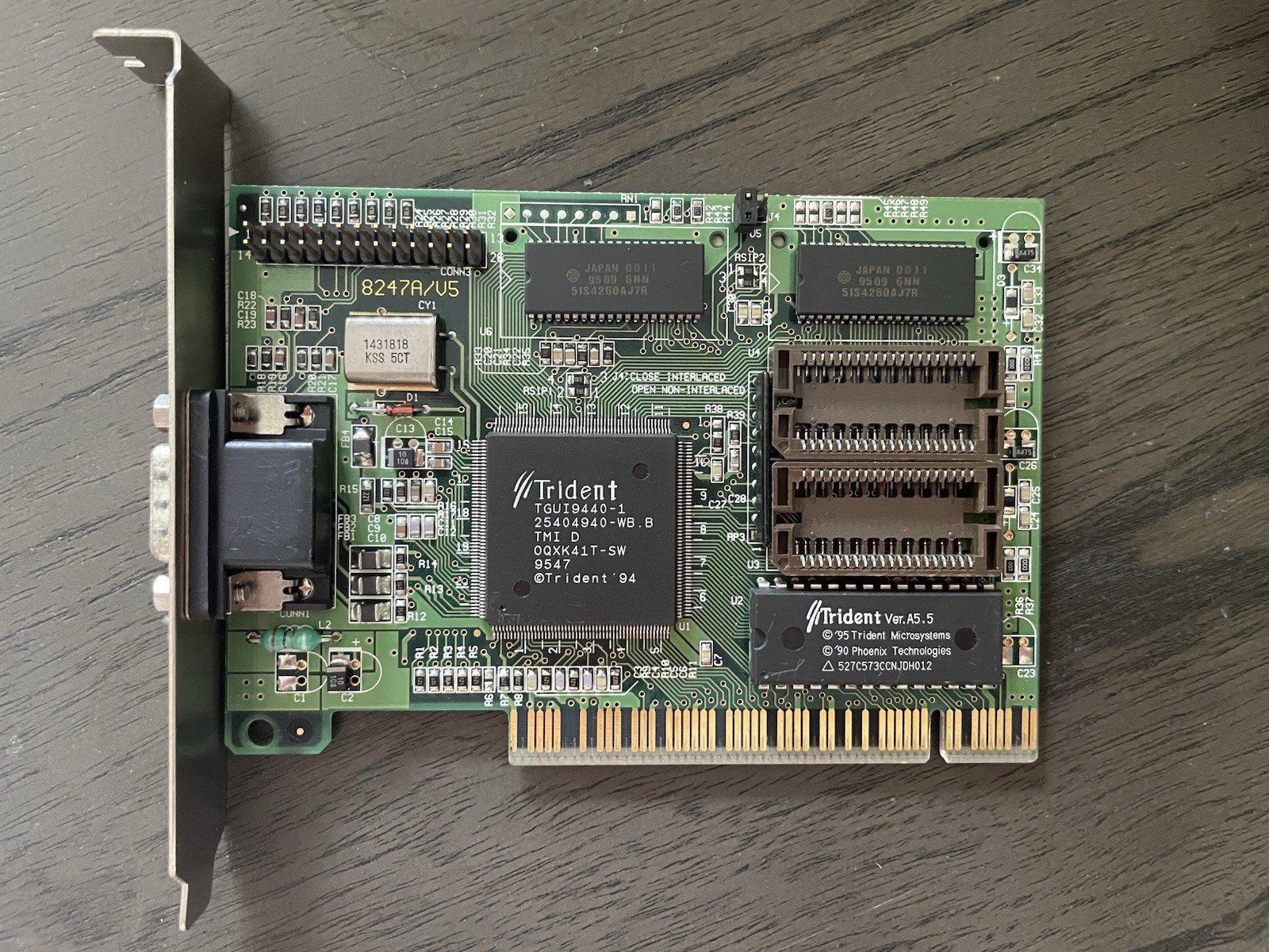 TRIDENT TGUI 9440 1MB PCI DOS/RETRO GAMING - Video Card