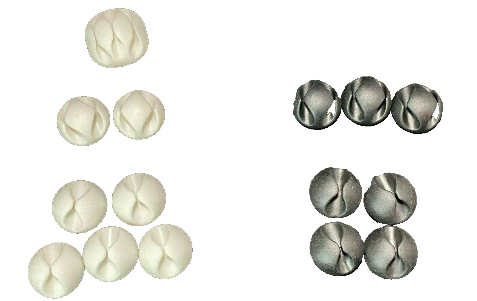 Assorted Cable Clips Self-Adhesive Cord Management Wire Holder 15 pcs
