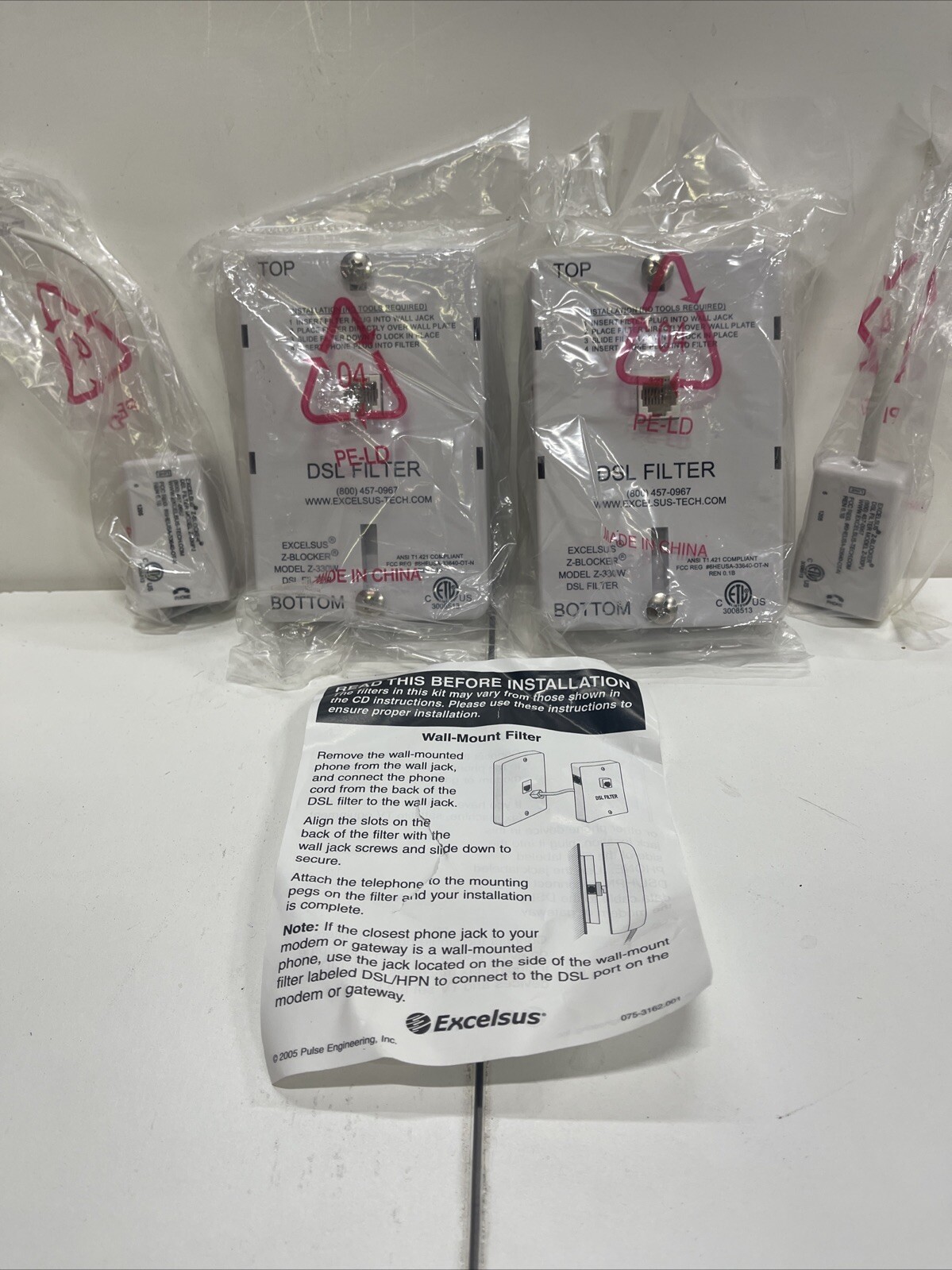 Excelsus Z-Blocker Model Z-300CW DSL Filter. Lot Of Two