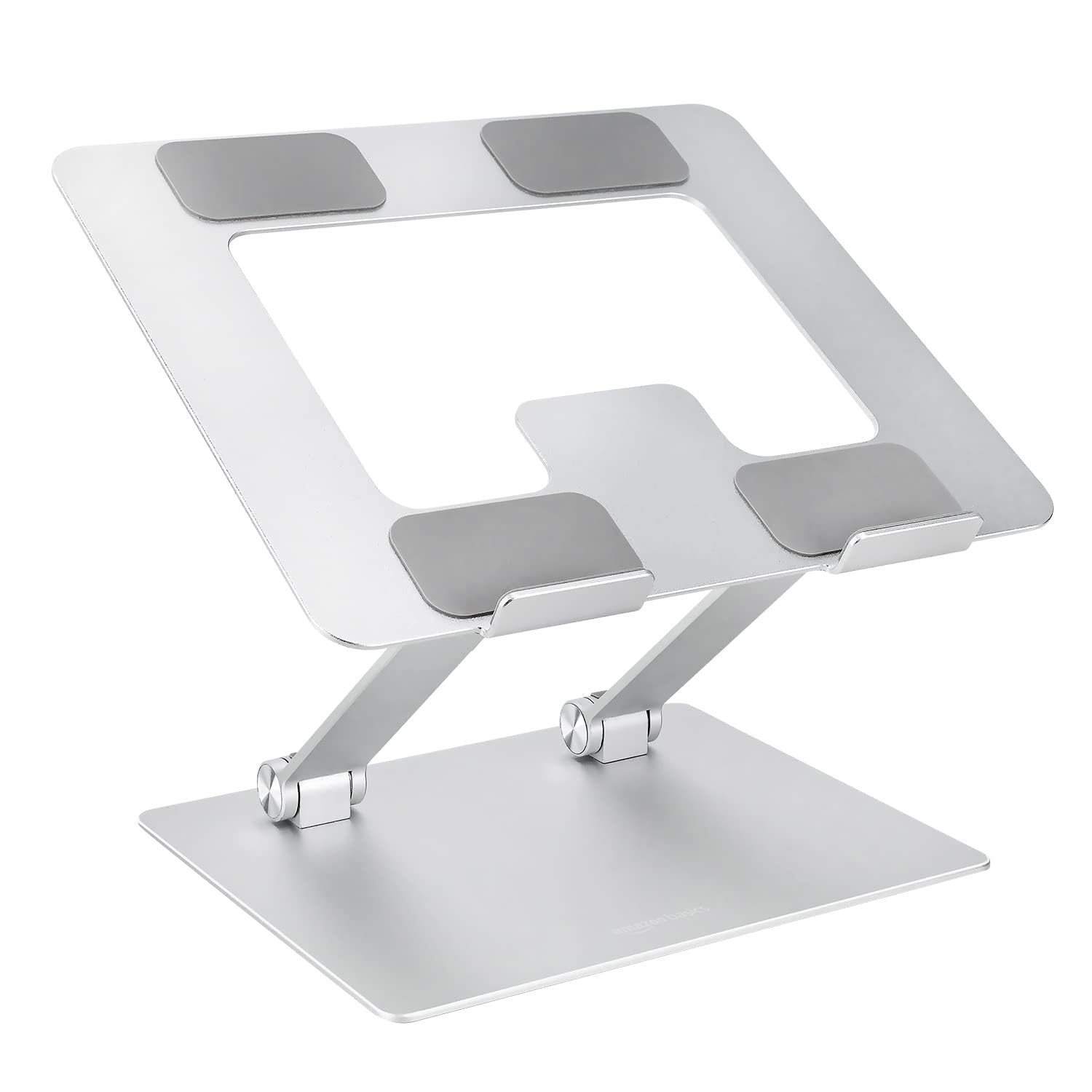 Amazon Basics Sturdy and Portable Ergonomic Laptop Stand for Desk Height Adju...