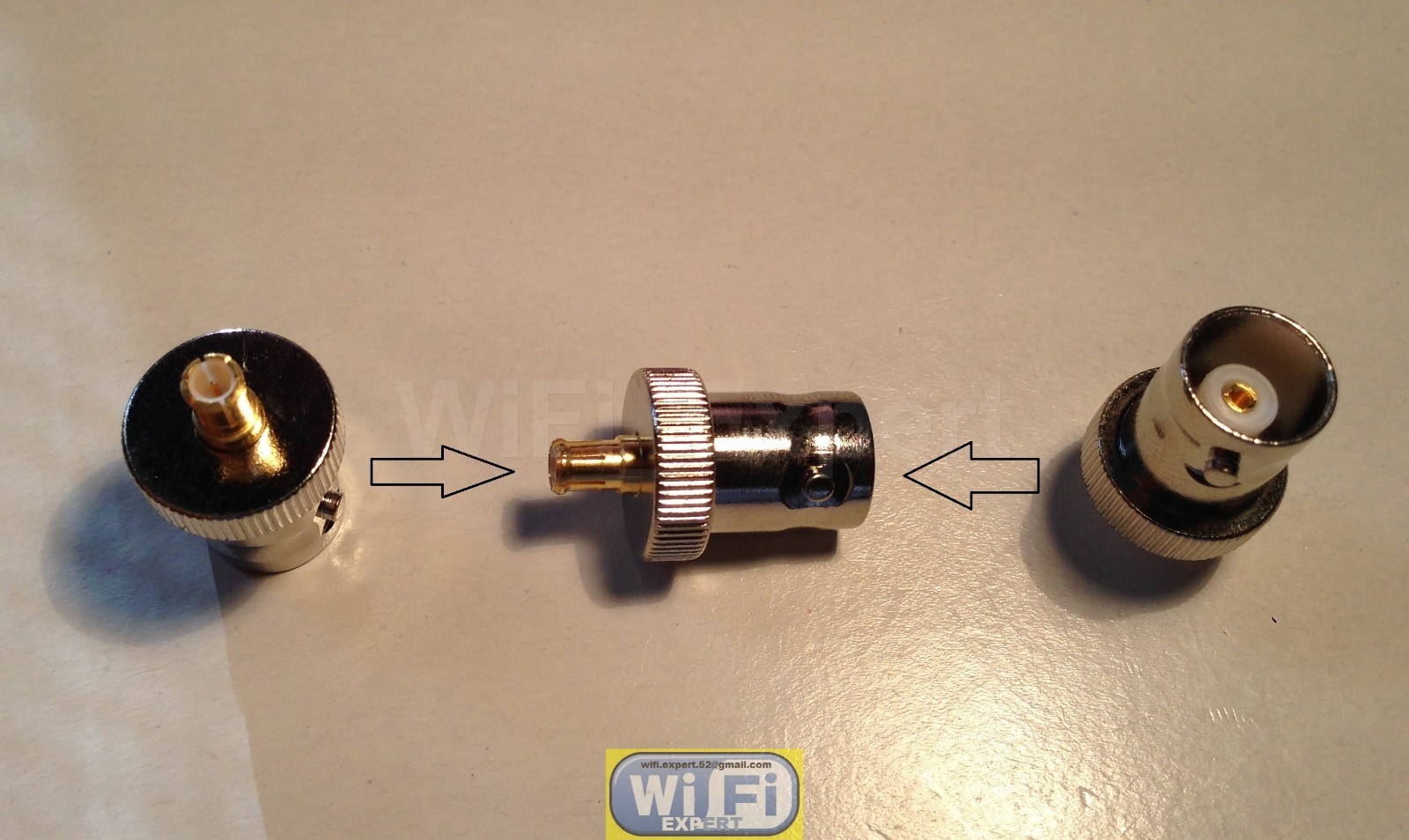 GOLD PLATED MCX MALE TO BNC FEMALE CONNECTOR ADAPTER COAX CABLE ANTENNA USA
