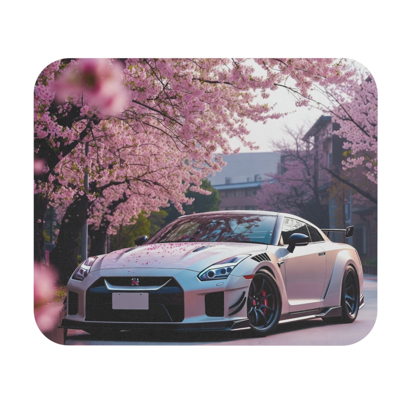 R35 GTR Mouse Pad Sakura JDM Cherry Blossom Street Car Desk Mat Gaming