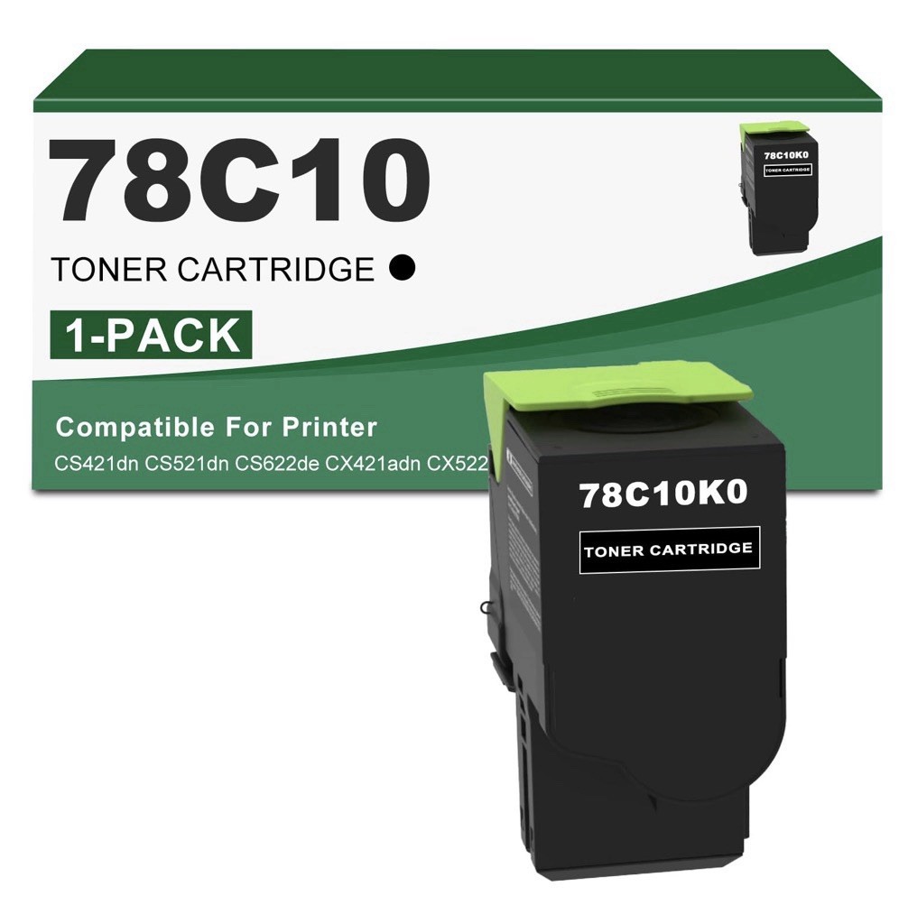 78C10 Black Toner Cartridge Replacement for Lexmark 78C10K0